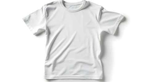 Maquete De Camiseta Branca Em Fundo Branco Copyspace Foto Premium