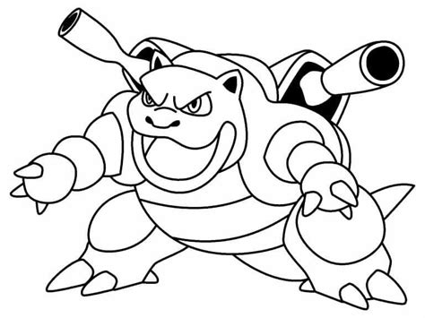 Desenhos De Pok Mon Blastoise Para Colorir E Imprimir Colorironline