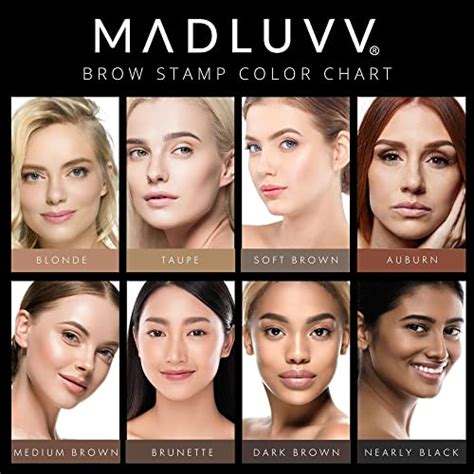 MADLUVV Patented Eyebrow Stamp Stencil Kit 1 Step Brow Stamp