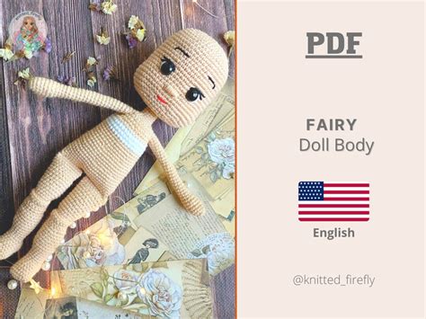 Crochet Pattern Doll Body Doll Crochet Pattern Amigurumi Toy Amigurumi