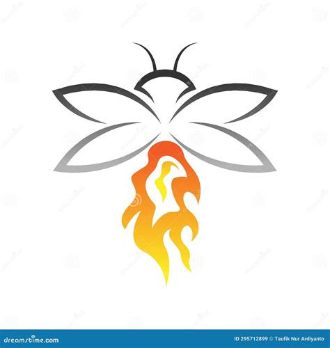 Firefly, Fireflies Logo Design Stock Vector - Illustration of animal ...