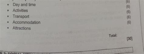 Create a detailed travel itinerary. Your plan should include: Day and t..