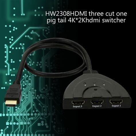 4k 2k 3d Mini 3 Port Hdmi Switch 1 4b 4k Switcher Grandado