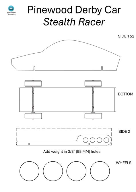 Pinewood Derby Car Designs Templates At