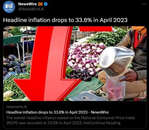 Headline Inflation Drops To 33 6 In April 2023 But The Prices Are