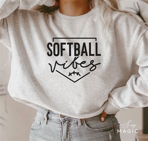 Softball Vibes Svg Baseball Mom Svg Baseball Svg Baseball Etsy