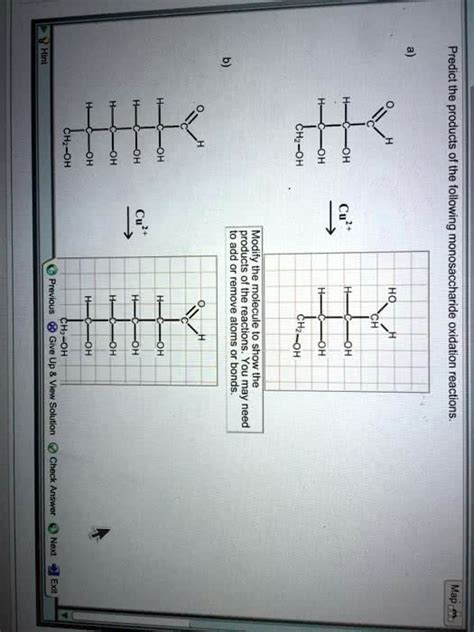 Solved Map Predict The Products Of The Following Monosaccharide