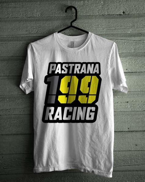 Travis Pastrana 199 Racing Logo Black And White Shirt Tshirt Tee