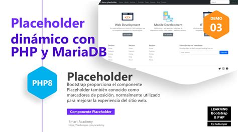 Bootstrap Placeholder dinámico con PHP y MariaDB