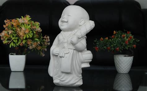 Wonderland Standing Baby Monk Buddha Statue Monk Statue Garden