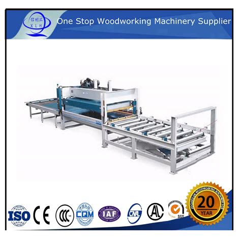 Furniture Short Cycle Laminating Press Production Line Wood Hot Press Machine With Film For