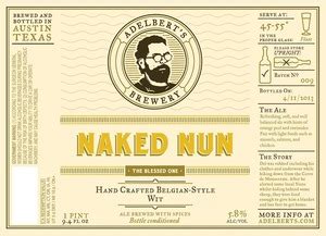 Adelbert S Brewery Naked Nun Bottle Can Beer Syndicate