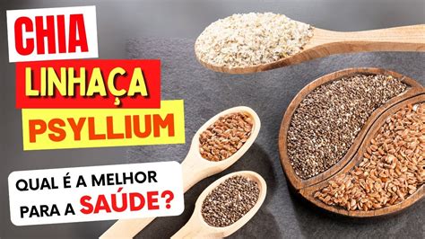 CHIA LINHAÇA ou PSYLLIUM O Que é Melhor para Dieta Qual é Mais