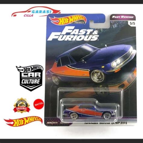 Promo Hot Wheels Retro Nissan Silvia CSP Fast Furious Fast Rewind Multicolor Diskon