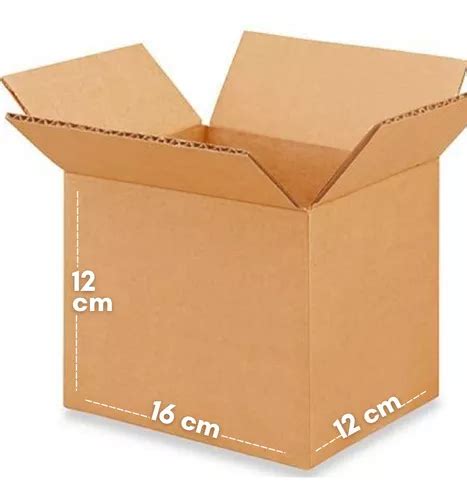 Cajas Cartón Pequeñas 16x12x12cm25pzs Para Envio Meses sin interés