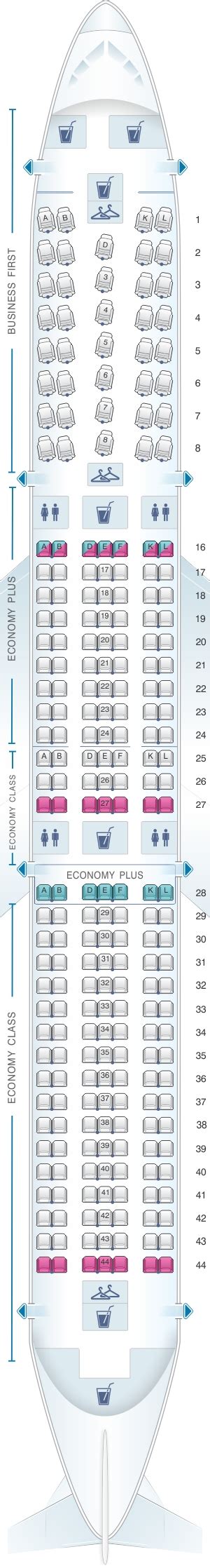 Delta Boeing 767 Seat Map