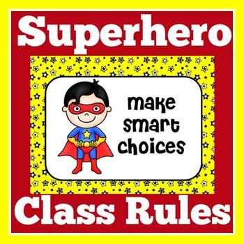 Kindergarten Classroom Rules Posters by Green Apple Lessons | TpT