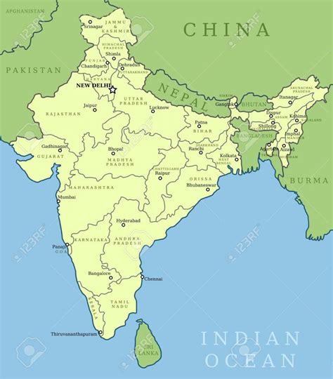 Mapa Da India