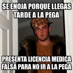 Meme Scumbag Steve Se Enoja Porque Llegas Tarde A La Pega Presenta