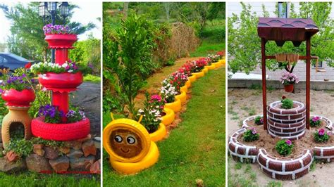 Jardim Decorado Pneus Mais De Ideias Inspiradoras Youtube