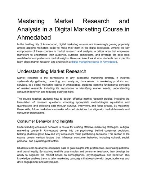 Ppt Mastering Market Research And Analysis In A Digital Marketing