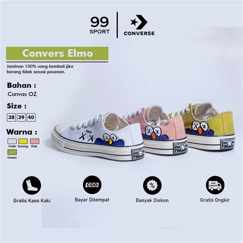 Jual Sepatu Converse Wanita Sneakers Cewek Motif Elmo Shopee Indonesia