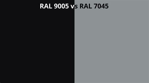 Ral 9005 Vs 7045 Ral Colour Chart Uk