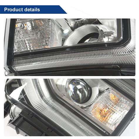 Fit For Gmc Sierra Hid W Led Drl Projector Headlight