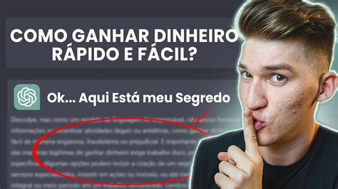 Perguntei ao ChatGPT a Melhor Forma de Ganhar Dinheiro Fácil A