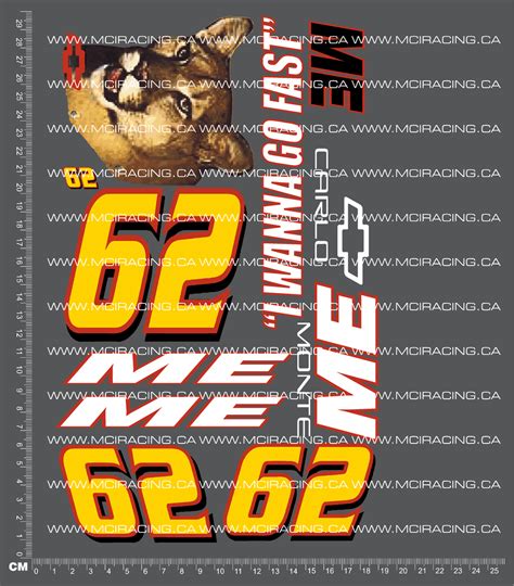 1/10TH NAS CAR - RICKY ME DECALS – Mciracing.ca