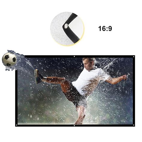 Купить Портативный экран для проектора HD 16 с диагональю 120/100/84/70 ...