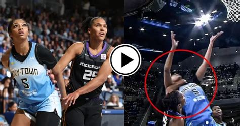 WATCH Alyssa Thomas Hits Angel Reese In Throat Gets Ejected For Hard