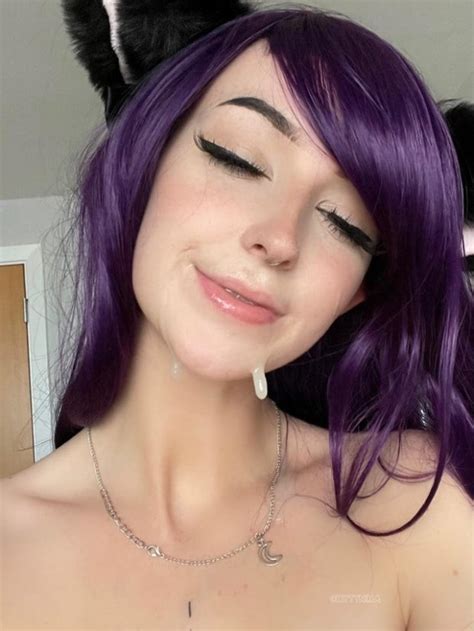 Thick White Cum For Purple Haired Babe Hippiedick