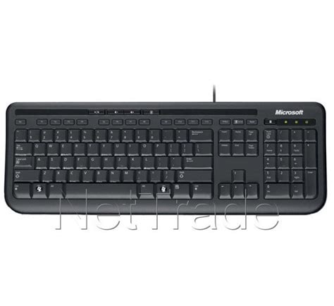 Microsoft Wired Keyboard 600 Keyboard Usb Belgium Azerty Black Anb00010