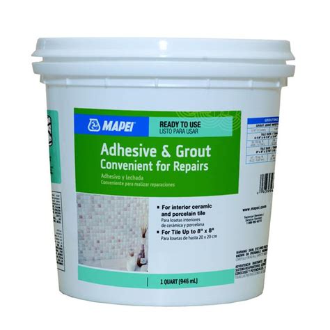 Mapei 1 Qt Premixed Adhesive And Grout 5uu500001lws Rona