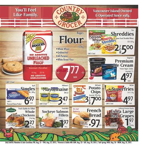 Country Grocer Flyer August To