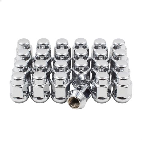 X Stainless Steel Capped Bulge Acorn Lug Nuts Trailer Wheels