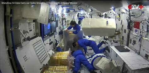 Chinas Station Crew Preparing For Nd Spacewalk