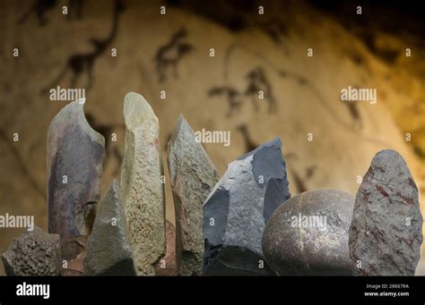 Stone tools dating back to the Paleolithic era Stock Photo - Alamy