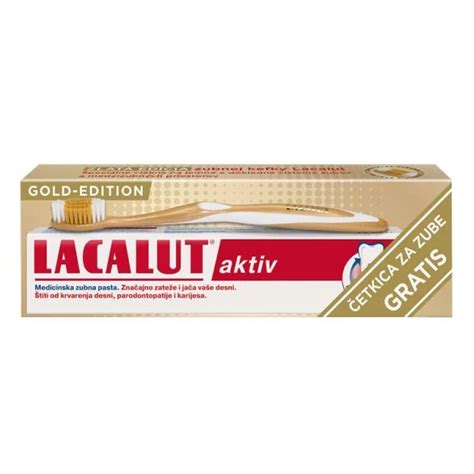 Lacalut Aktiv Zubna Pasta 75ml Četkica Poklon Ljekarne Perak Webshop