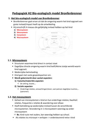 Pedagogiek H4 Schema Van Hellinckx Het Pedagogisch Model Van