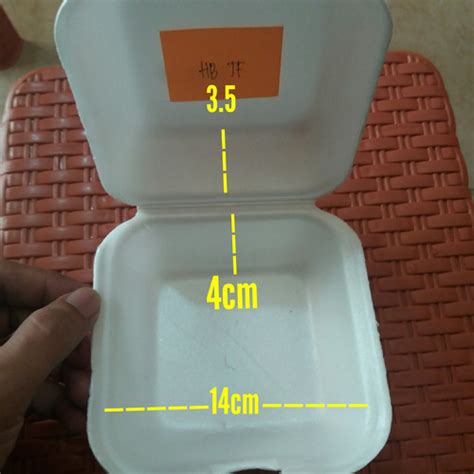 Jual Box Styrofoam Hbr Tempat Makanan 200pcs Stm Tokopedia