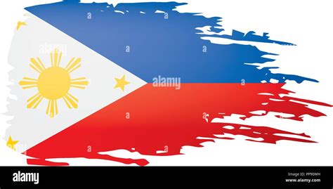 Philippines flag, vector illustration on a white background Stock Vector Image & Art - Alamy