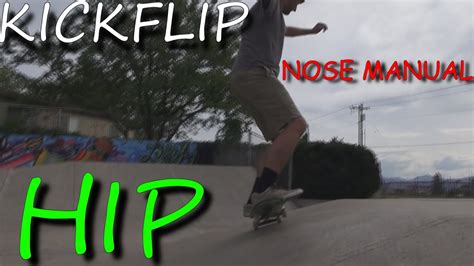 Kickflip Nose Manual Backside 180 Out On Pyramid Hip Youtube