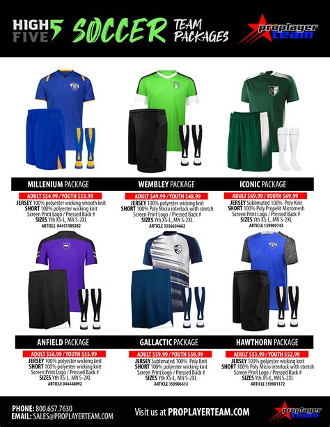 Soccer Team Uniform Packages Custom Jerseys And Team Apparel Create