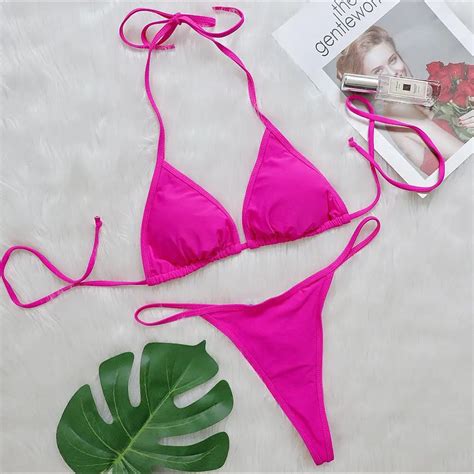 Shiny Diamond Bikini 2022 Sexy Push Up Halter Swimsuit Female Crystal Swimwear Women Brazilian