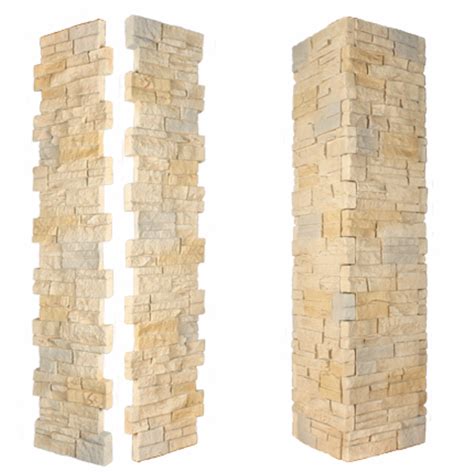 Faux Stone Stacked Stone Pillar Panels Stone Pillars Exterior Stone