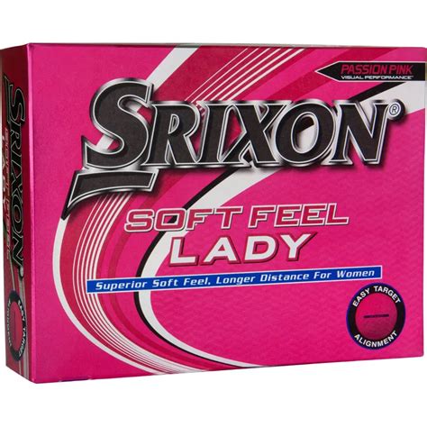 Srixon Soft Feel Lady Pink Golf Balls Golfballs