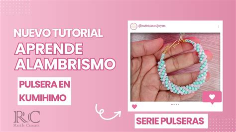 Pulsera En La T Cnica Kumihimo Y Cristales De Muranos Tutorial