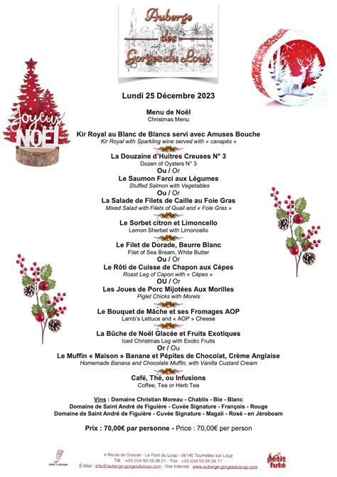 Menu De Noel U 2024 Maggy Rosette